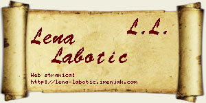 Lena Labotić vizit kartica